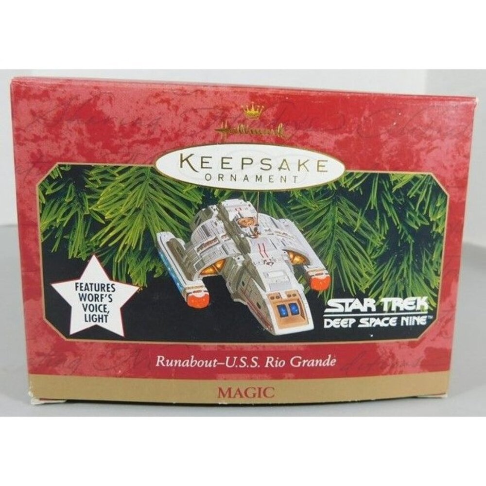 440/1350 Hallmark Keepsake Ornament ~ Runabout - U.S.S. Rio Grande 1999 ~ Star T